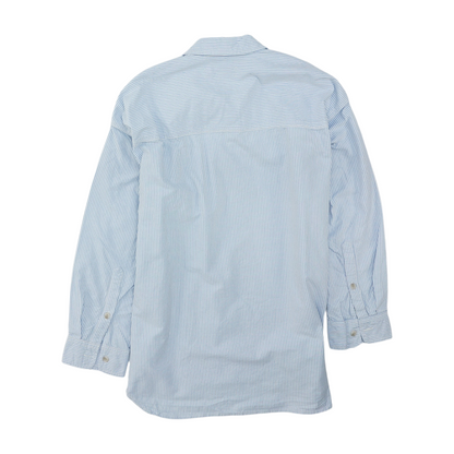 Blue Striped Long Sleeve Button Down