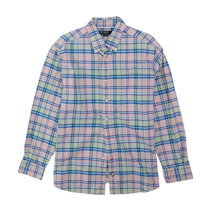 Multi Plaid Long Sleeve Button Down