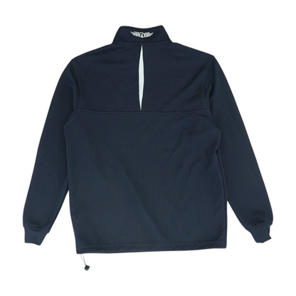 Navy Solid 1/4 Zip Pullover