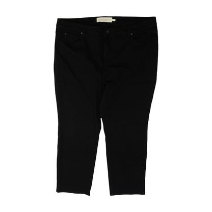 Black Plus Straight Jeans