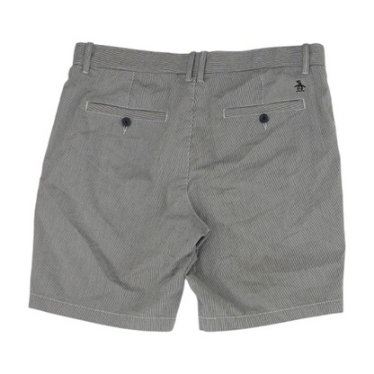 Navy Striped Chino Shorts