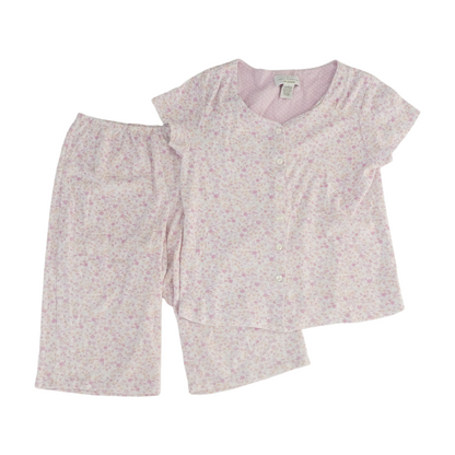 Pink Floral Pajama Set