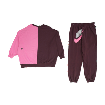 Burgundy Color Block Active Set