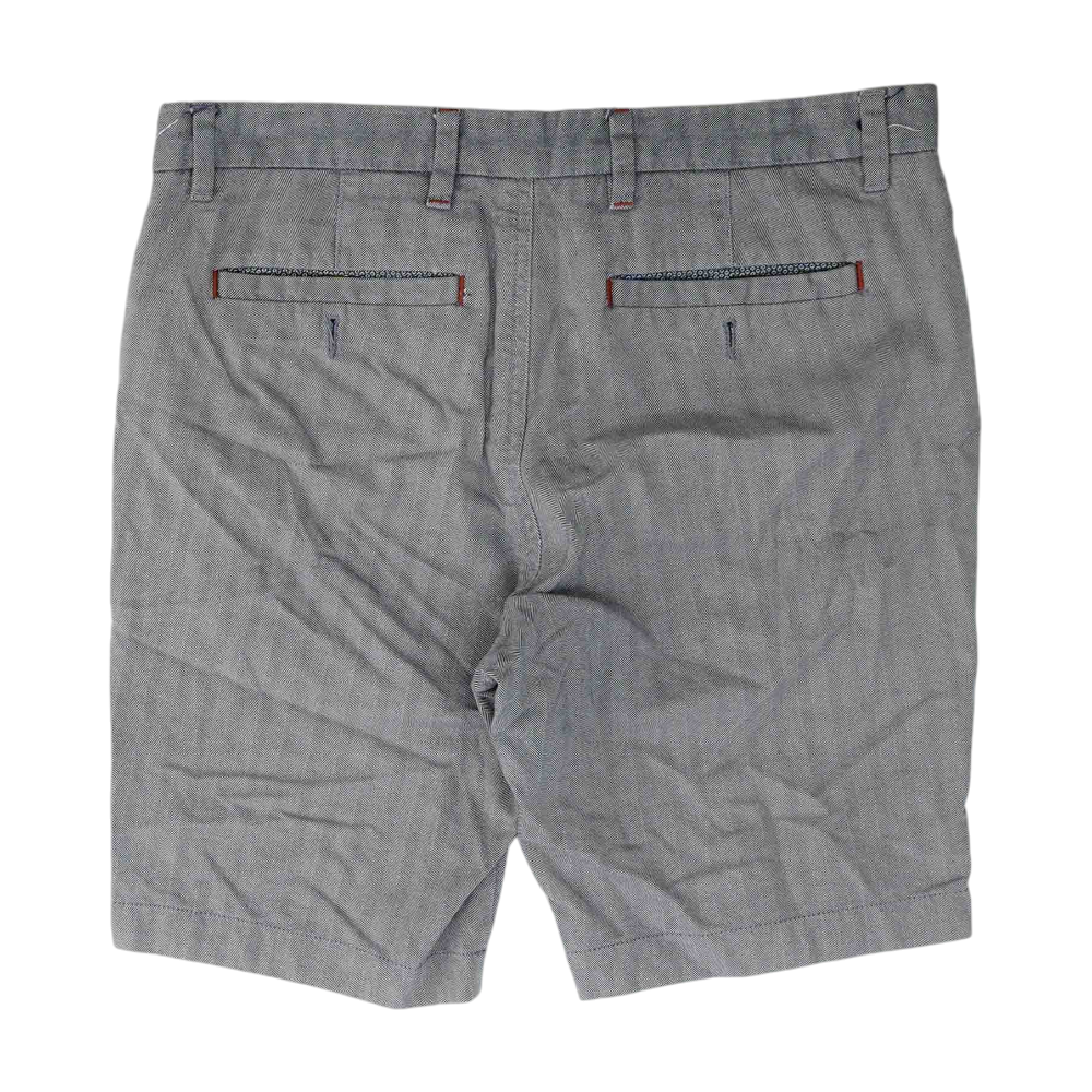 Blue Herringbone Chino / Khaki Shorts
