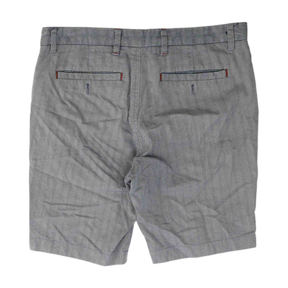 Blue Herringbone Chino / Khaki Shorts