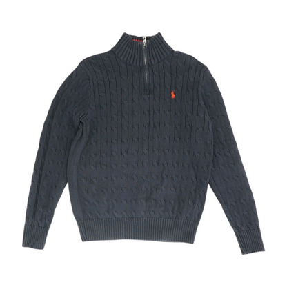 Navy 1/4 Zip Sweater