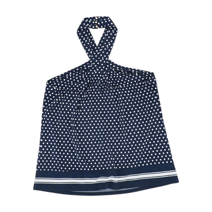 Navy Polka Dot Blouse