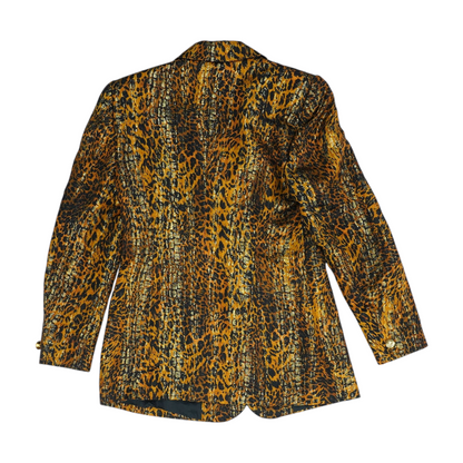 Vintage by Margaretha Ley Animal-Print Blazer
