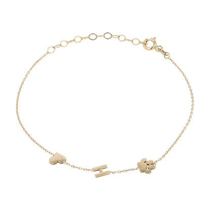 14K Yellow Gold Chain Bracelet