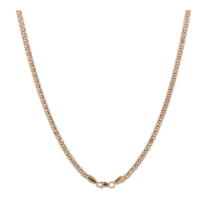 14K Rose Gold Double Link Necklace