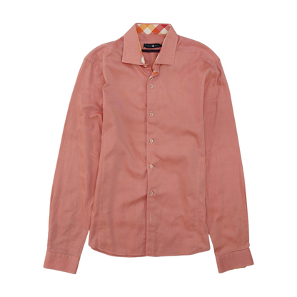 Neon Yellow Solid Long Sleeve Button Down