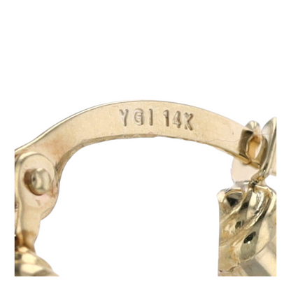 18K Yellow Gold Hoop Earrings