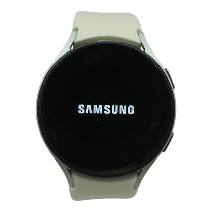 44mm Galaxy Watch5 Silver Smartwatch White Band M/L