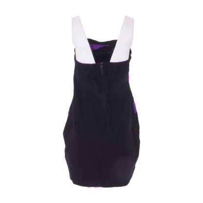 Black Plus Size Striped Mini Dress