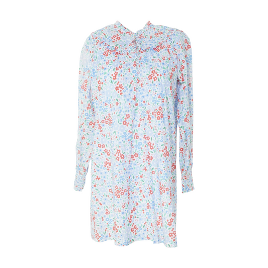 White Floral Mini Dress