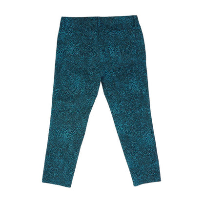 Teal Animal Print Dress Pants