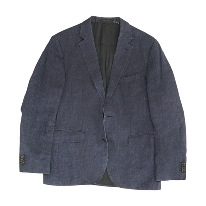 Navy Short Solid Sport Coat