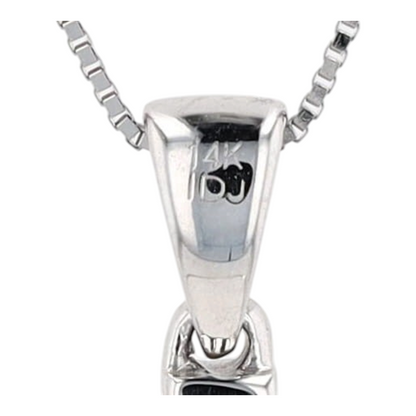 1/5 ctw 14K White Gold Diamond Pendant Necklace
