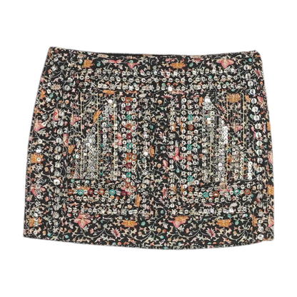 Multi Floral Mini Skirt