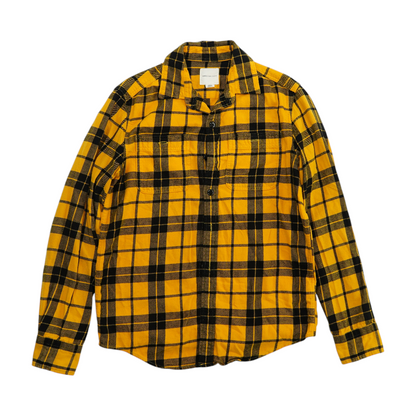 Yellow Plaid Flannel Button Down