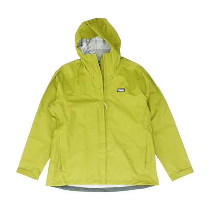 Green Solid Rain Jacket