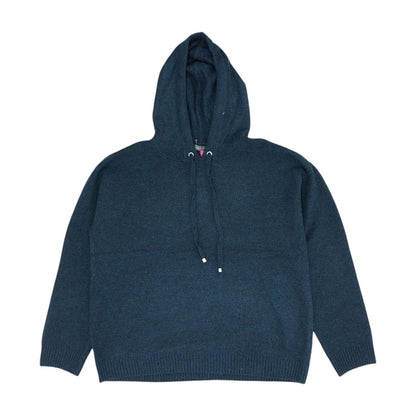 Navy Solid Pullover Sweater