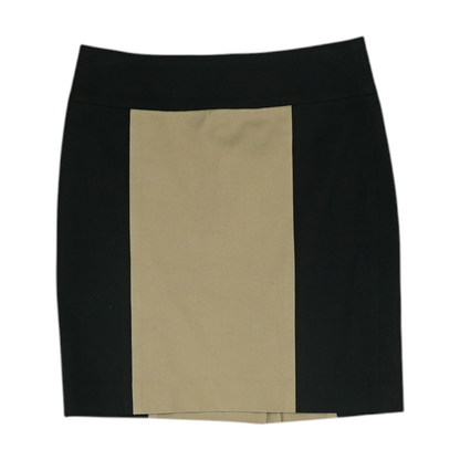 Black Petite Color Block Mini Skirt