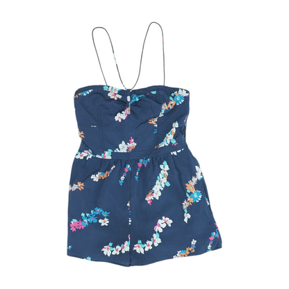 Navy Floral Romper