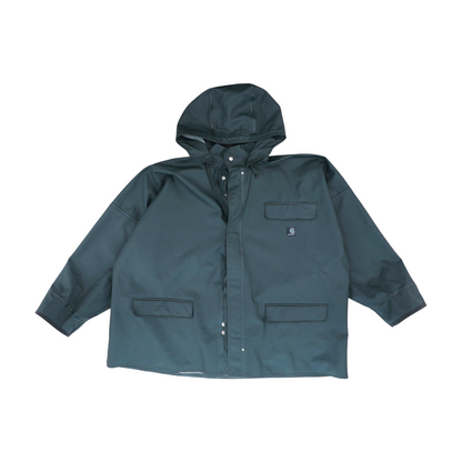 Gray Solid Rain Coat