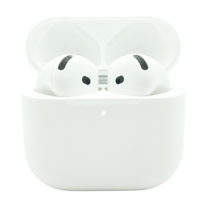 White AirPods 4 with Active Noise Cancellation Wireless Earbuds