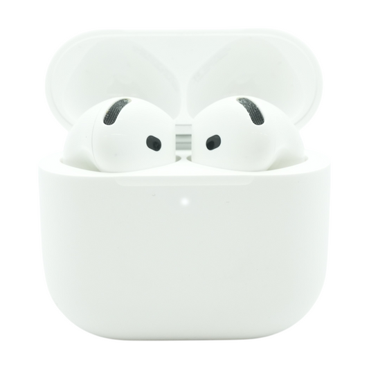 White AirPods 4 with Active Noise Cancellation Wireless Earbuds