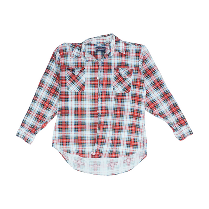 Vintage Red Plaid Flannel Button Down