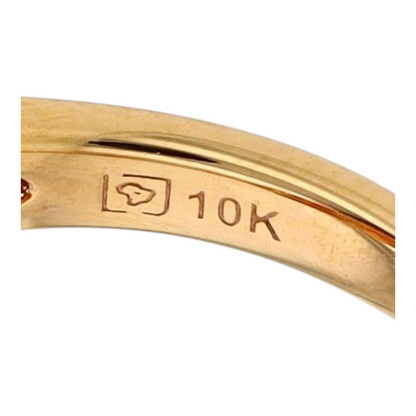 10K Yellow Gold Garnet Fashion Ring