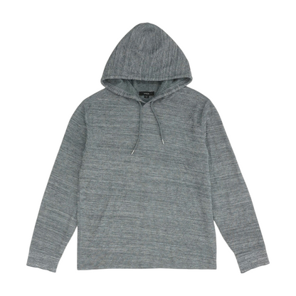 Gray Solid Hoodie Pullover