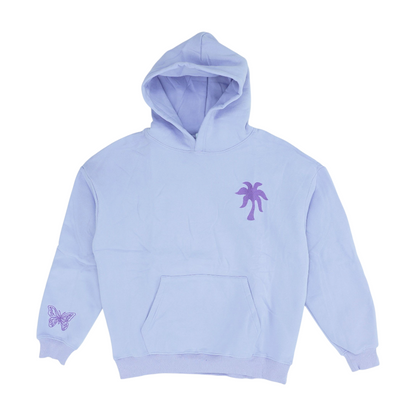 Lavender Solid Hoodie Pullover