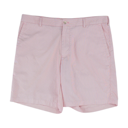 Red Striped Chino Shorts