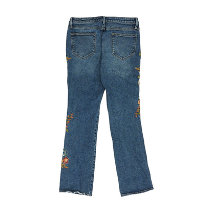 Blue Floral Jeans