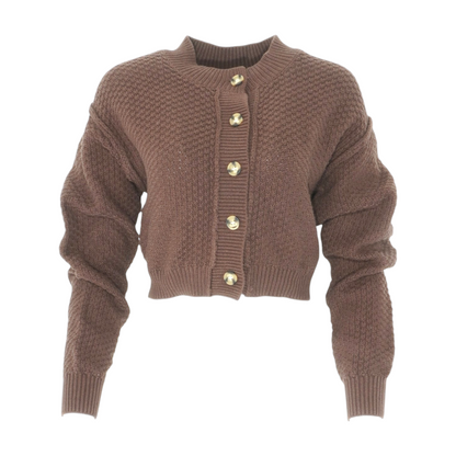 Brown Cardigan Sweater