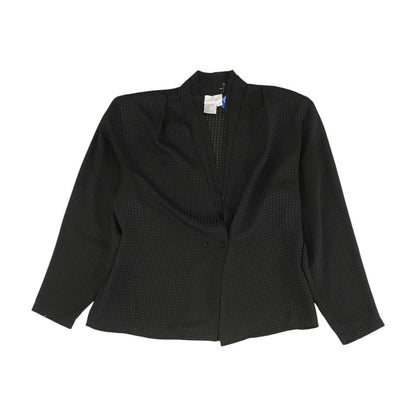 Vintage Black Solid Long Sleeve Blouse