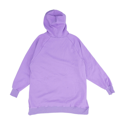 Purple Solid Hoodie Pullover