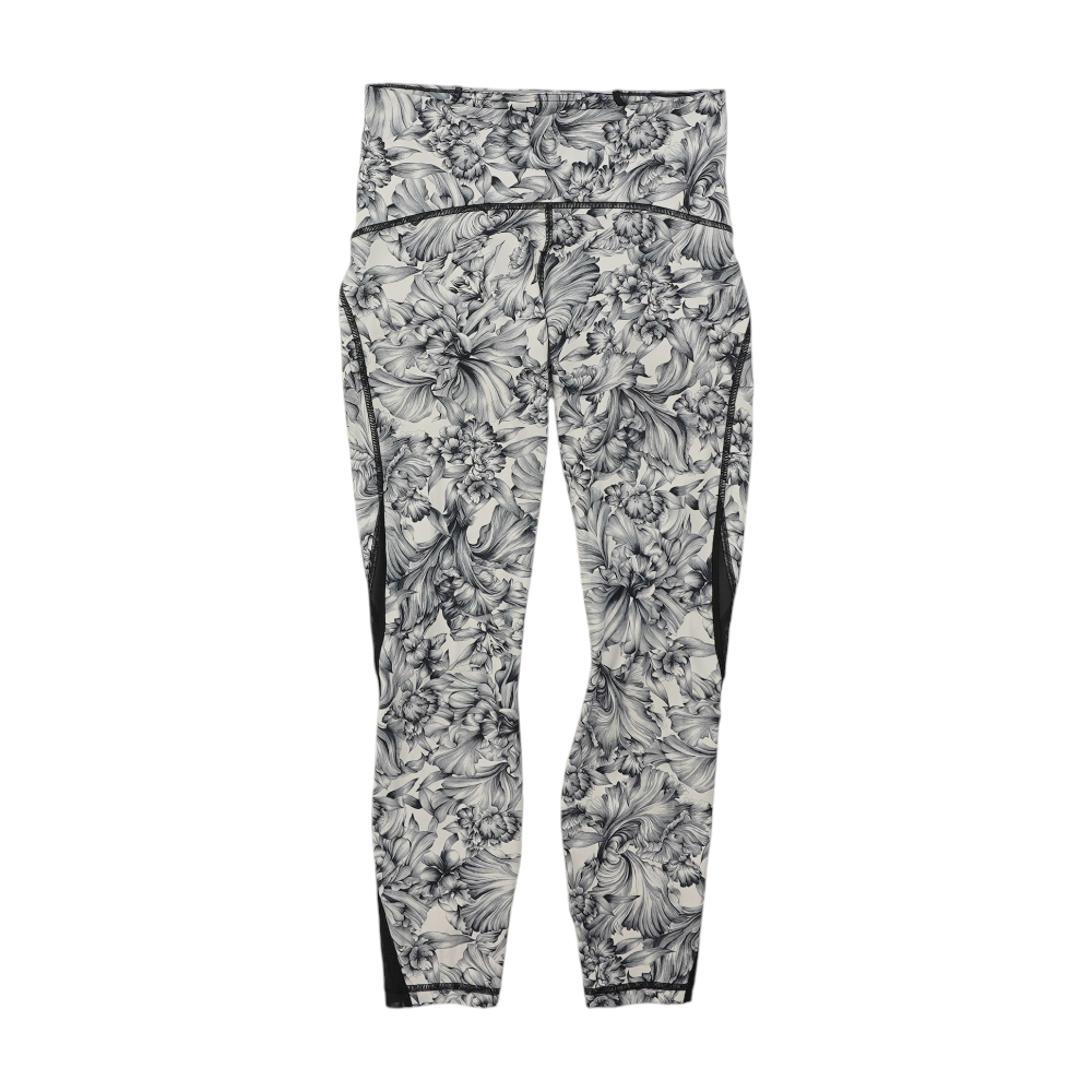 White Floral Active Leggings