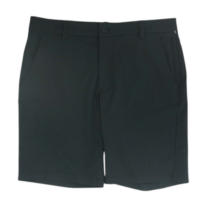 Black Solid Active Shorts