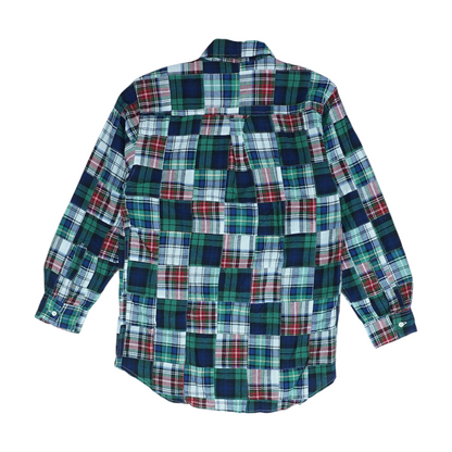 Multi Plaid Long Sleeve Button Down