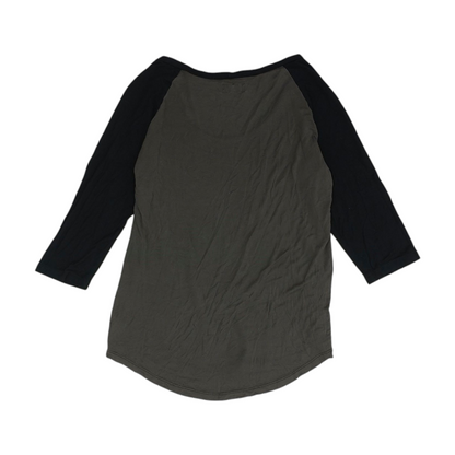 Gray Color Block Raglan