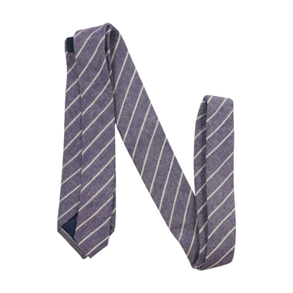 Purple Striped Neck Tie