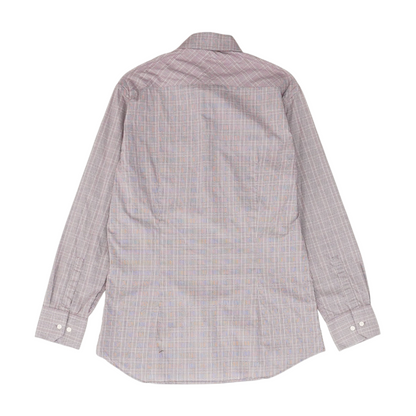 Burgundy Plaid Long Sleeve Button Down