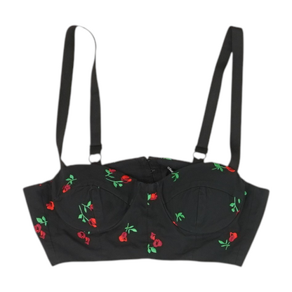 Black Floral Blouse