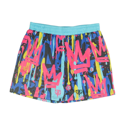 Multi Print Active Shorts