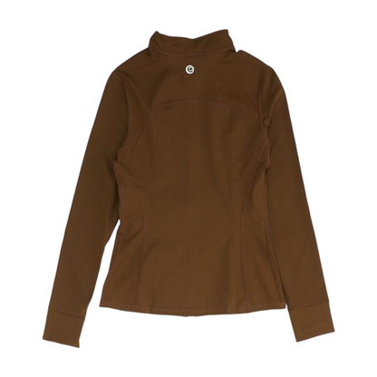 Brown Solid Active Jacket