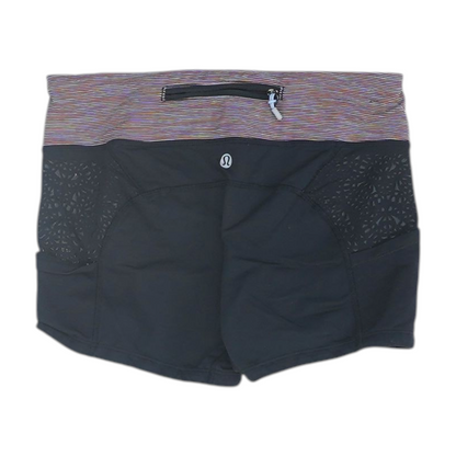 Black Color Block Active Shorts